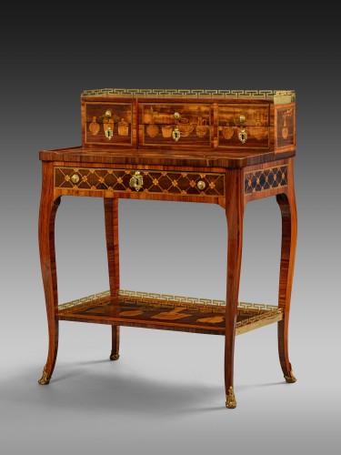 Mobilier Bureau et Secrétaire - Bonheur du jour par Pierre HARRY MEWESEN (vers 1765)