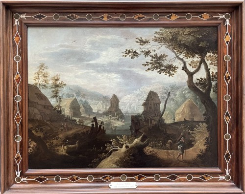 ANTON MIROU (1570-1661) - Promenade à l’orée du village 