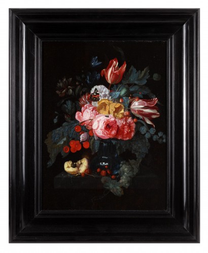 Nature morte par Johannes HANNOT (Leyde 1633-1684) - Tableaux et dessins Style 