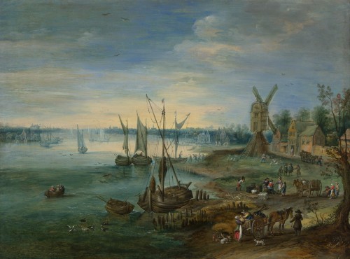 Port scene - Frans GYSELS (1577-1666) 