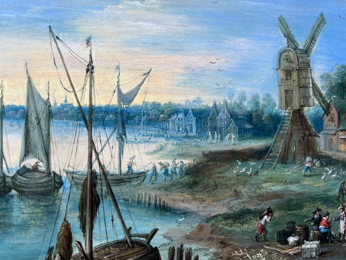 Paintings & Drawings  - Port scene - Frans GYSELS (1577-1666) 