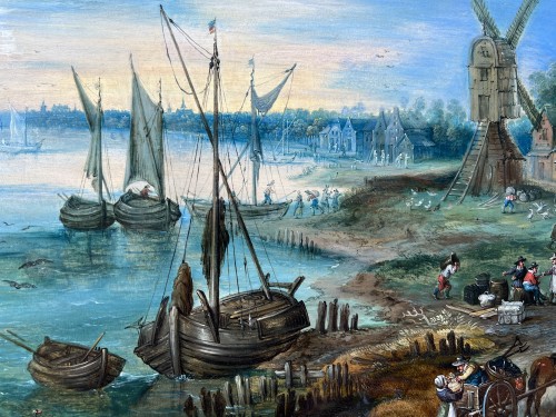 Port scene - Frans GYSELS (1577-1666)  - 