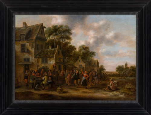 Scène de village - Klaes MOLENAER (1630-1676) - Tableaux et dessins Style 