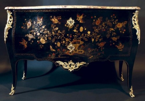 18th century - Chest of drawers in Chinese lacquer, stamped Antoine Criaerd (1689-1776)