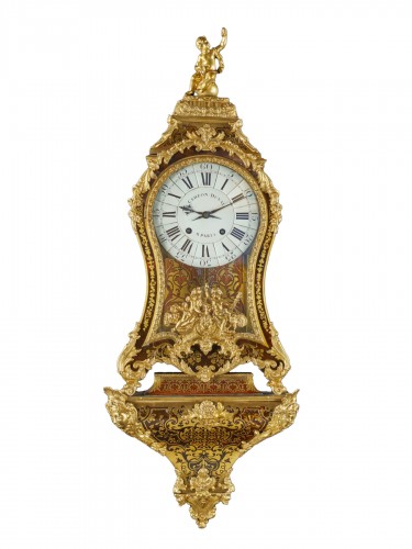 A Louis XV gilt-bronze mounted, tortoiseshell and brass inlaid carte signed