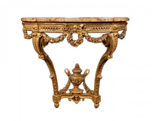 Louis XVI Giltwood Console 