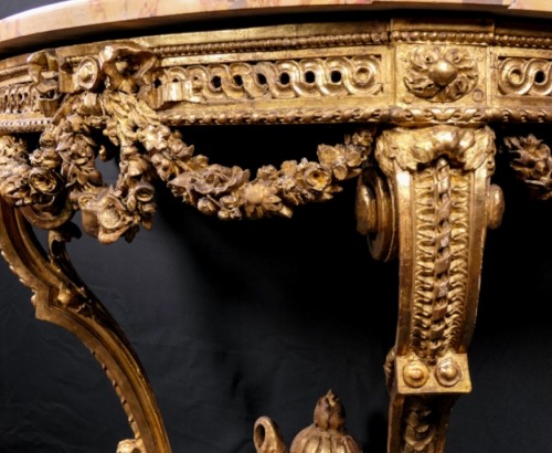 Console d'époque Louis XVI - Mobilier Style Louis XVI