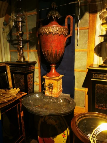 Decorative Objects  - Indoor fountain in painted metal