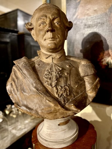 Buste représentant le Bailly de Suffren (1729-1789) - 
