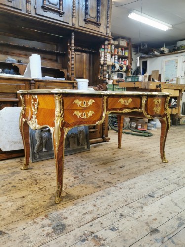 Large flat desk, second half of the 19th century - Napoléon III