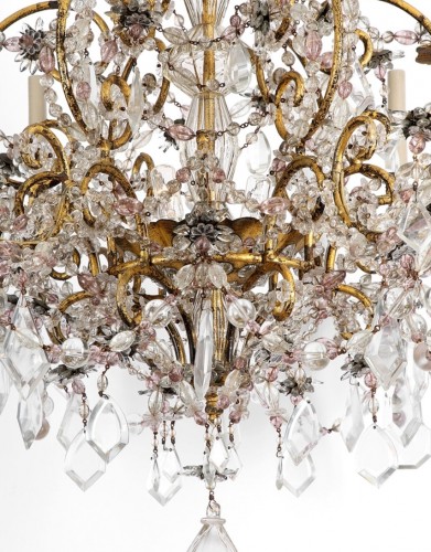 Piemontese chandelier, 19th century - Lighting Style Napoléon III