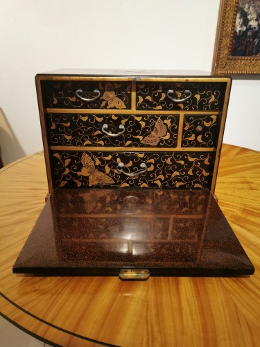 Asian Works of Art  - Edo period lacquer cabinet