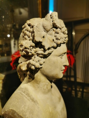 Stone bust representing Bacchus - Directoire