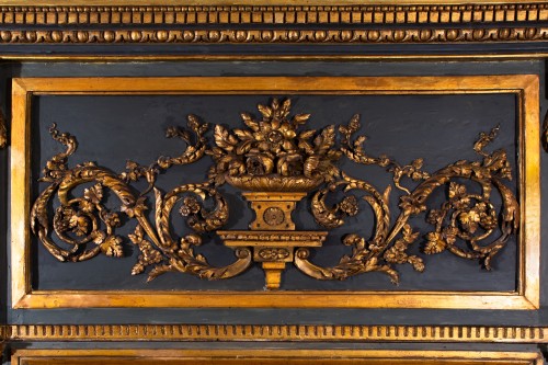 Large paneled mirror - Mirrors, Trumeau Style Louis XVI