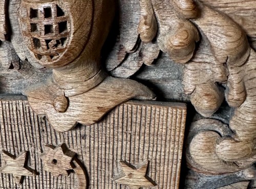 Architectural & Garden  - Solid oak mantel