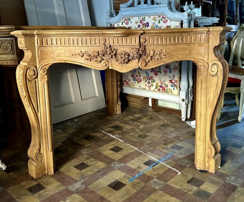 Solid oak mantel - 