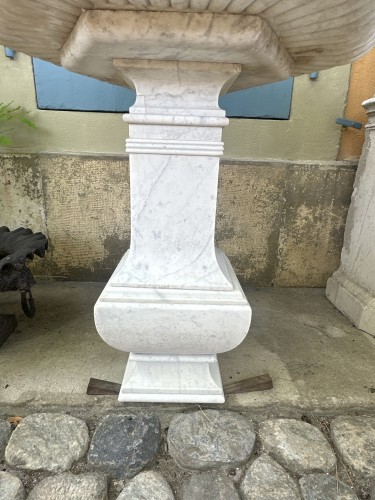 Fontaine en marbre de carrare - Frédéric Brossy