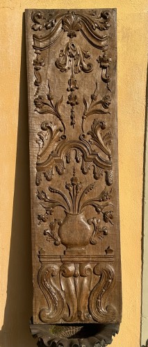 Panneau de boiserie en noyer - Frédéric Brossy