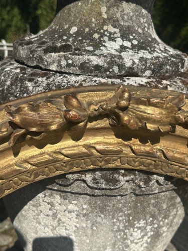 Objet de décoration  - Grand cadre ovale d'époque Louis XVI