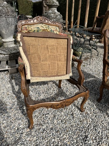 Four Regence period armchairs and a sofa - 