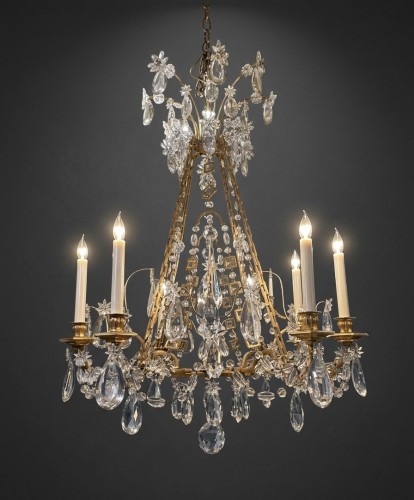 Antiquités - Large eight-light chandelier
