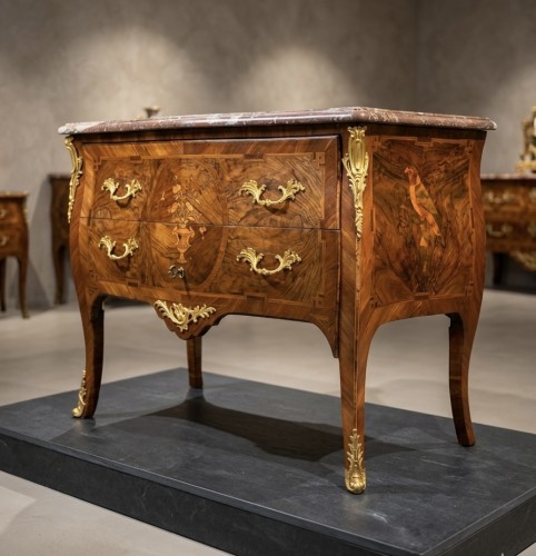 XVIIIe siècle - Commode d’époque Louis XV