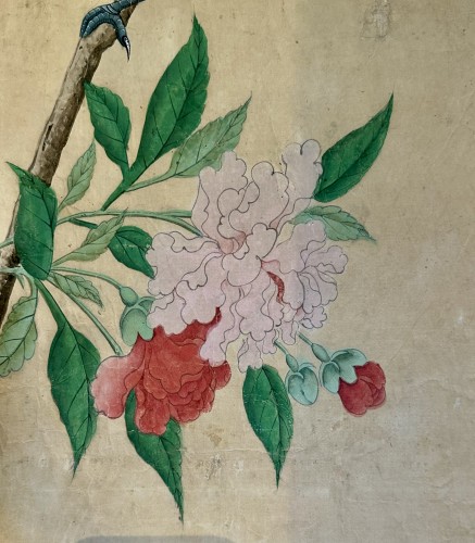 Objet de décoration  - Grand papier peint chinois fin XVIIIe siècle