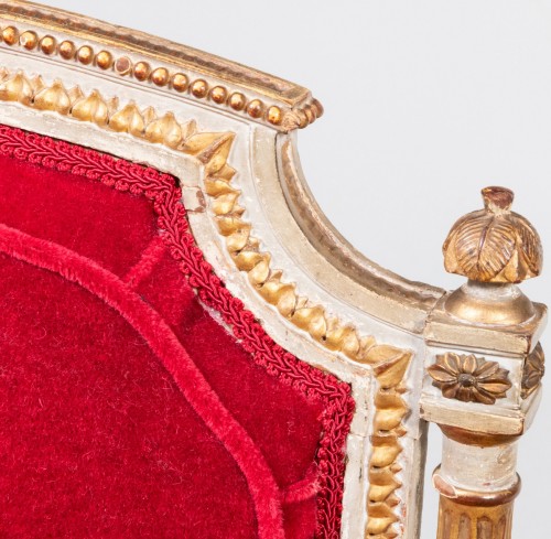 Paire de fauteuils a la Reine d'epoque Louis XVI - French Accents
