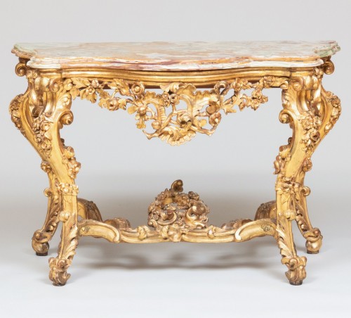 Console Italianne d'epoque Louis XV - Mobilier Style Louis XV