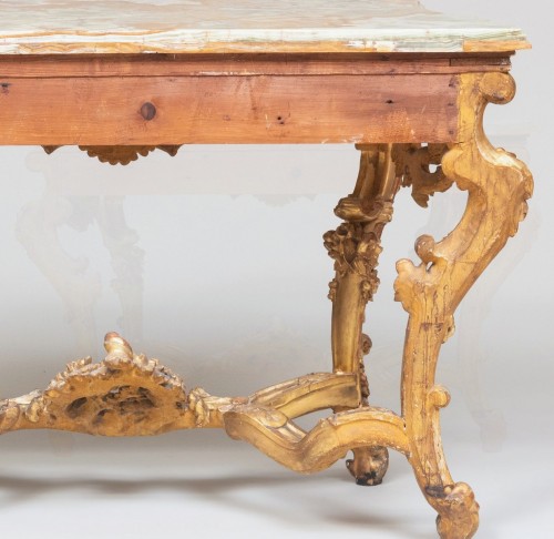 Antiquités - Italian Rococo Carved Giltwood Console Table