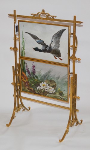 Furniture  - Pair of Napoleon III Period Firescreens