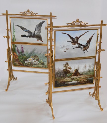 Pair of Napoleon III Period Firescreens - Napoléon III