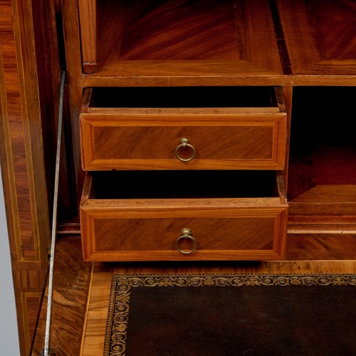 Louis XVI - Secretaire a abbatant d’epoque neoclassique, Italie de Nord (Region Lombardie)