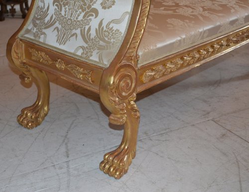 Seating  - Pair of very fine, Regency, giltwood benches