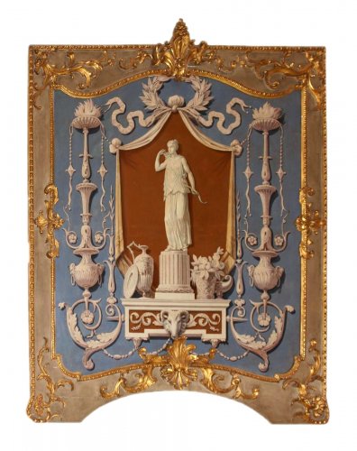 Set of four, Italian, Neoclassical period, boiserie panels