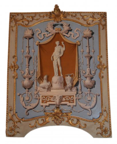 Set of four, Italian, Neoclassical period, boiserie panels - 