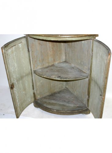 Mobilier Encoignure - Paire d’encoignures peintes, d’époque Louis XVI, Italie du Nord