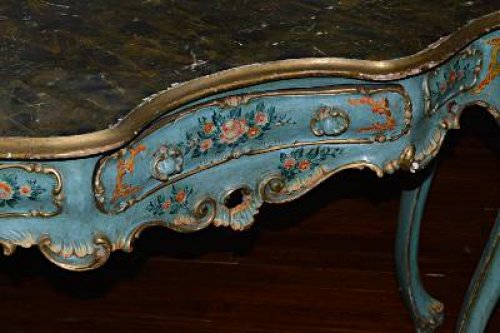  - Venetian, Rococo style, painted and parcel-gilded coiffeuse