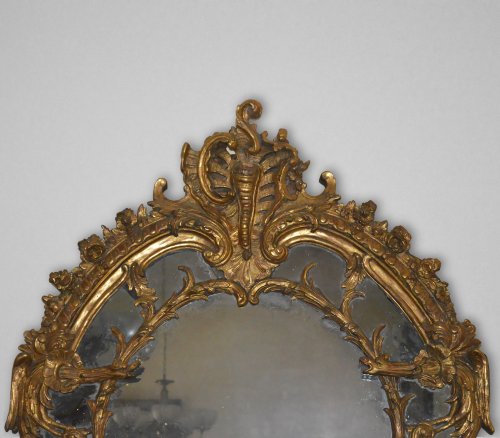 Mirrors, Trumeau  - French, Regence period mirror