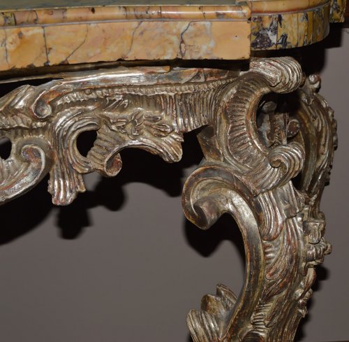 Console d'époque Louis XV, Italie - Mobilier Style Louis XV