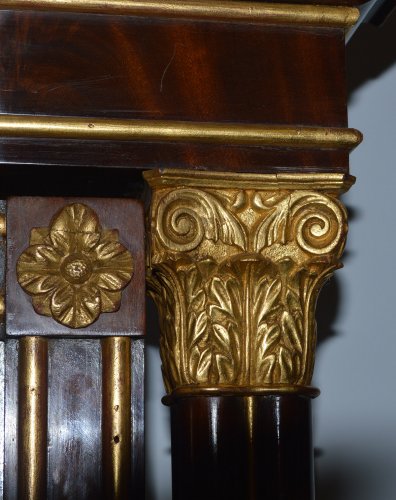 Furniture  - Spanish, Neoclassical, flame mahogany and parcel-gilt coiffeuse