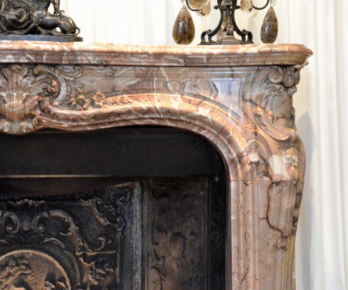 Architectural & Garden  - Louis XV style marble fireplace surround