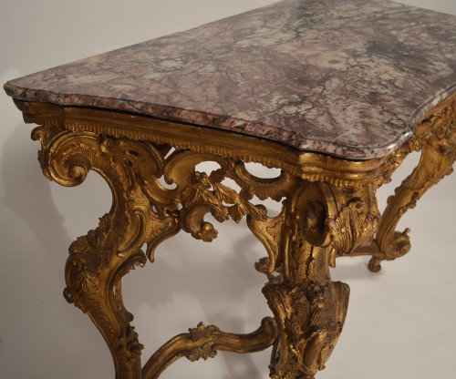 Console Génoise, d'époque Rococo - Louis XV