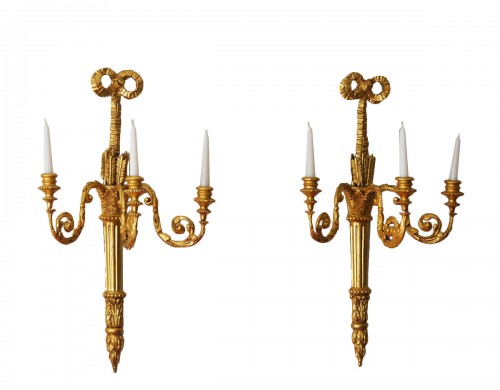 Pair of English, George III period sconces