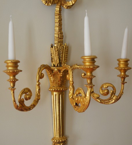 Pair of English, George III period sconces - 