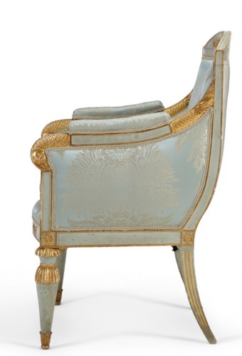 Seating  - Pair of Northern Italian, Neoclassical period bergeres