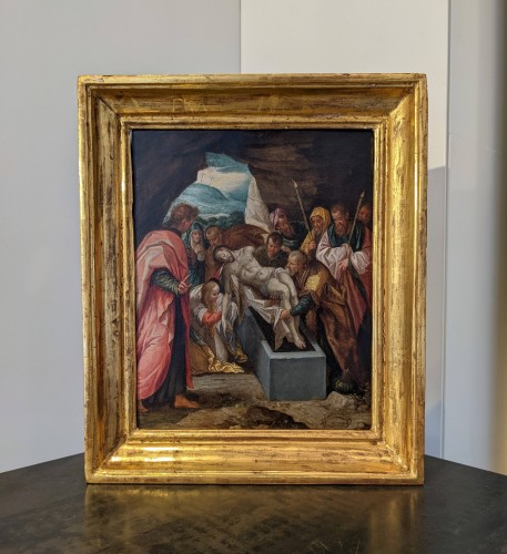 The Entombment of Christ, Venitian School circa 1600 - Paintings & Drawings Style Renaissance