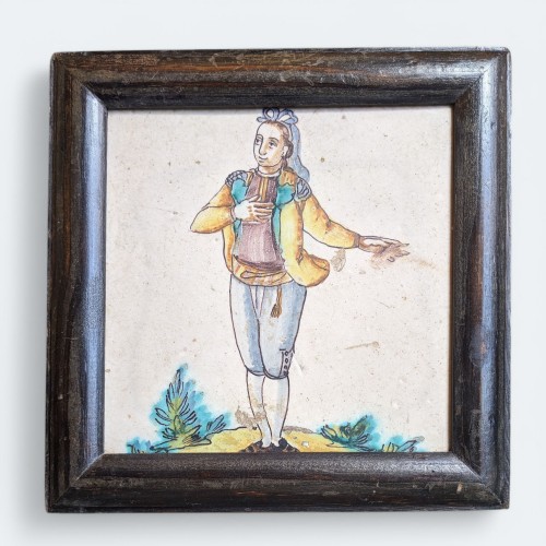 Ensemble de carreaux à figures, Manises entre 1750 et 1830 - Céramiques, Porcelaines Style 