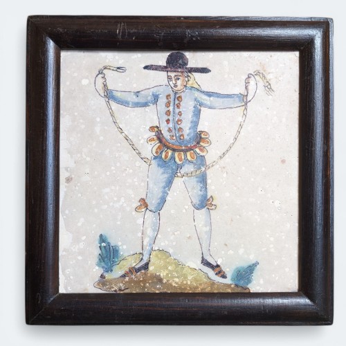 Ensemble de carreaux à figures, Manises entre 1750 et 1830 - Galerie Noël Ribes