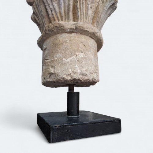 Antiquités - Capital with head decoration, 13th–14th century